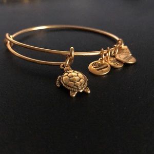 ALEX AND ANI Sea Turtle Charm Bangle